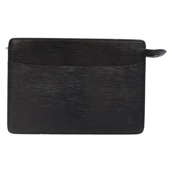 LOUIS VUITTON Epi Pochette Homme Clutch Bag Black Noir M52522 LV Auth 139251 - Picture 2 of 16